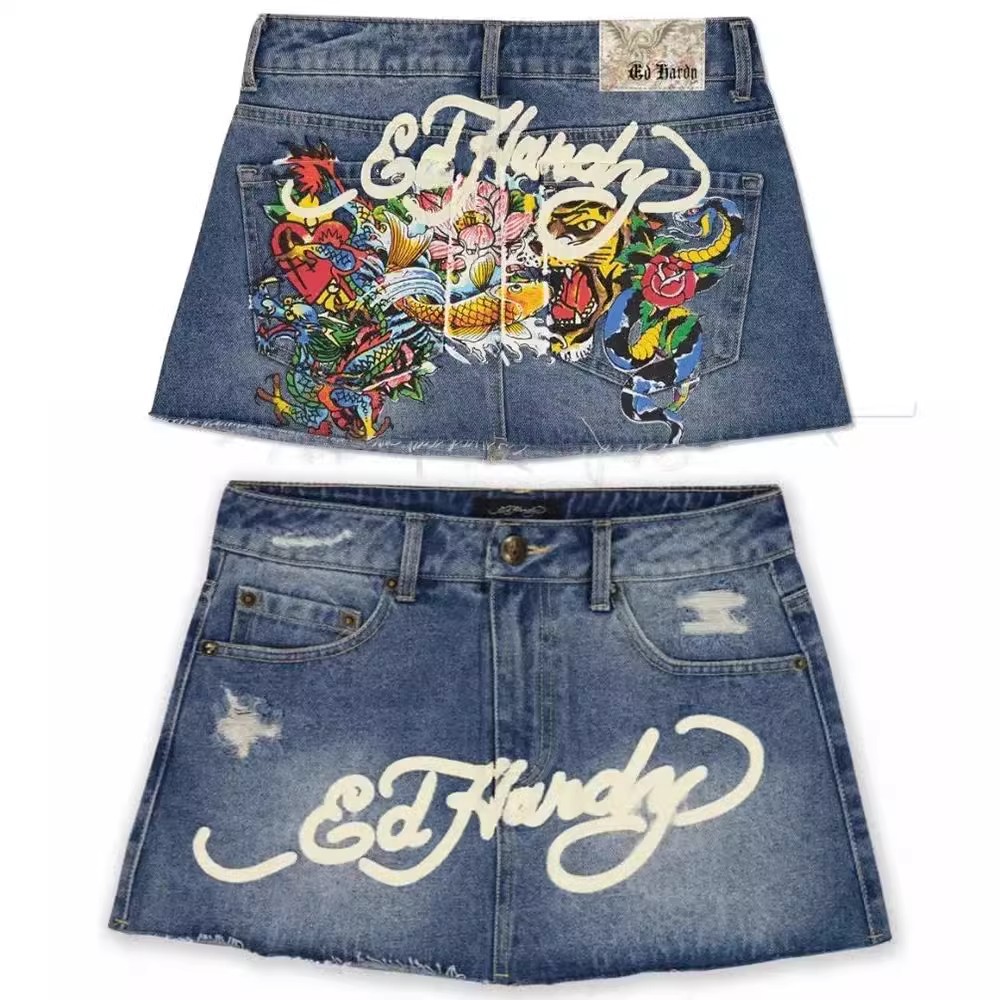 Women Denim Bodycon Mini Skirt